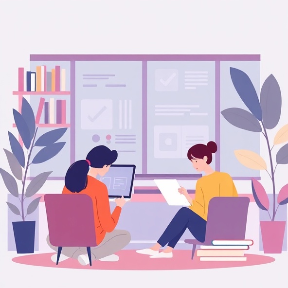 Школьница готовится к экзаменам с наставником онлайн на платформе AALAM